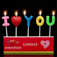 I Love You Candle