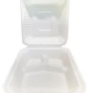 Bagasse Food Box 9 3 Compartment 5 pcs