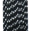 Paper Straw Warna - Warni 8 mm (Polkadot Putih)