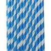 Paper Straw Garis  8 mm (biru)