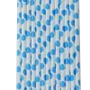 Paper Straw Polkadot Biru 6 mm