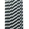 Paper Straw 8 mm garis Hitam
