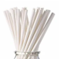 Paper Straw 1 Color 10 mm Putih