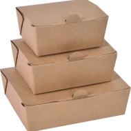 Brown Paper Lunch Box L Dp 10pcs