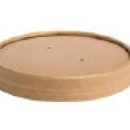  Lid For Brown Kraft Bowl 16 Oz 