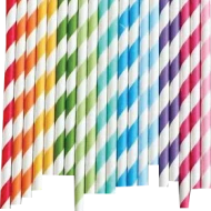 Paper Straw Warna  Warni 6 mm Biru