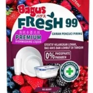 Bagus FRESH 99 Premium Anti Bacterial Dish Wash Liq Pch 575ml MIX BERRY