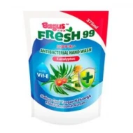 Bagus FRESH 99 Antibacterial Hand Wash Pouch 375 ml  Eucalyptus