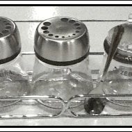 3 pcs Glass seasoning W Rack set