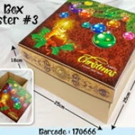 CAKE BOX 25x25x18cm ASTER 3 2pc