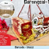 CAKE BOX 20x20x11cm  Barongsai1 2pc