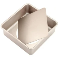 85Nonstick loose bottom square cake pan 21821878MM