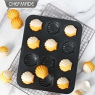 12 CUP NONSTICK SHELL MADELEINE CAKE PAN