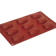 FORMAFLEX 175 x 300 mm multiportion silicone mould  9 indents madeleine 68 x 45 x h 18 mm vol 30 ml