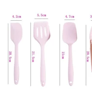 SPATULA SET 5PC ROSEGOLD PINK 218 x 8 cm