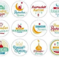 STICKER EID MUBARAK 003 5Lembar