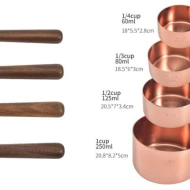 SENDOK TAKAR ROSEGOLD PRE 8 PC Rosegold