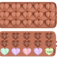 Sil Diamond Heart Choco