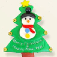 Clay Cemara Snowman 2pcs