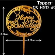 Cake Topper HBD Plastic 5