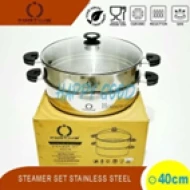 FORTIUS STEAMER SET 2 PIECE WITH GLASS LID 40 CM