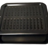 Large Broiler Pan w SS handle 425 cm x 32 cm