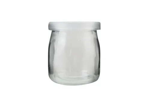 Bottle 200ml Short Pudding Glass Bottle with plastic cover 1 ~item/2024/1/3/06900030_220ml_short_pudding_glass_botle_with_plastic_cover