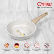 White Granite Die Cast Frypan 20cm