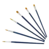 Mix Flat & Pointed Tips Brush 6 Pcs