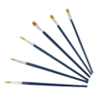 Mix Flat  Pointed Tips Brush 12 Pcs