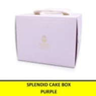 Splendid Cake Box PURPLE uk20x20x15 cm 2pc