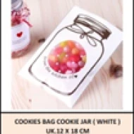 Cookies Bag Cookie Jar WHITE uk12x18 cm