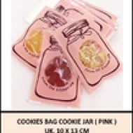 Cookies Bag Cookie Jar PINK uk10x13 cm