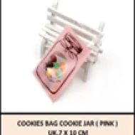 Cookies Bag Cookie Jar PINK uk7x10 cm