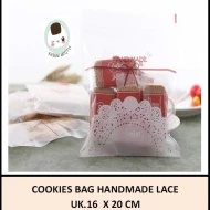 Cookies Bag Handmade Lace uk16x20 cm