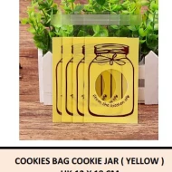 Cookies Bag Cookie Jar Yellow uk12x18 cm