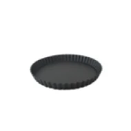 Round Fluted Tart MouldRemovable BottomHard Anodized 24022126