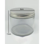400ml Strait Round Glass Jar with Alu Lid