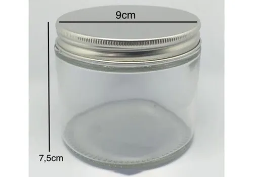 Bottle 400ml Strait Round Glass Jar with Alu Lid 1 ~item/2024/1/4/06900038