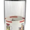 Round Glass Canister S 11.5 x 8.5 x 12.5 cm
