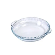 OVENCHEF CLEAR PIE DISH 26X23 CM