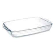 OVENCHEF CLEAR RECTANGULAR CASSEROLE 37X22cm