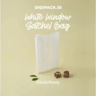 DIGIPACK  White Window Satchel Bag 18 x 7 x 30 100pcs