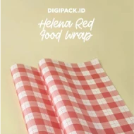 DIGIPACK  Helena Red Food Wrap 30 x 30 100pcs