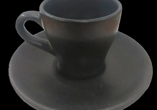Glassware MUCHEF ESPRESSO TULIP CUP & SAUCER PASTEL BLACK 1 ~item/2024/2/5/1707120475429