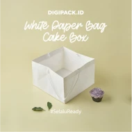 DIGIPACK  White Paper Bag Cake Box 24 x 24 x 15 10pcs
