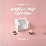 DIGIPACK  Madeline Window White Cake Box 20 x 20 x 12 5pcs