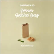 DIGIPACK  Brown Satchel Bag 10 x 35 x 235 20pcs 