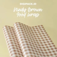 DIGIPACK  Nindy Brown Food Wrap 30 x 30 100pcs