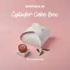 DIGIPACK  Cylinder White Cake Box 193 x 193 x 12 10pcs
